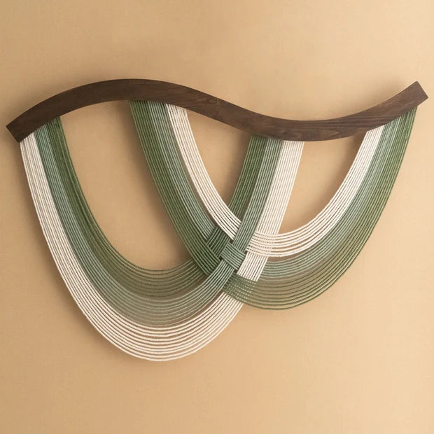 The Flow Wall Hanging – Cotton Macrame Wave Art