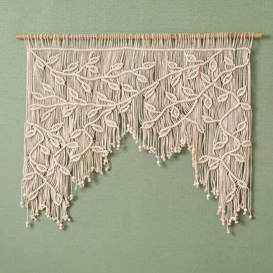 Macrame Curtain for Boho Room Divider
