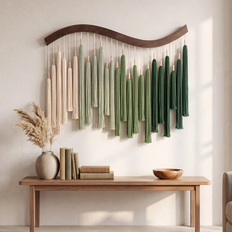 Wall Art Macrame Wood Boho Wall Decor