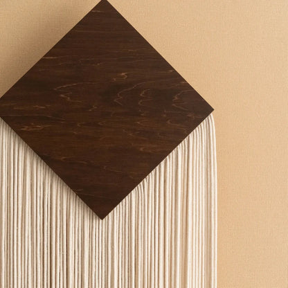 Diamond Drop - Geometric Minimalist Macrame Wall Hanging