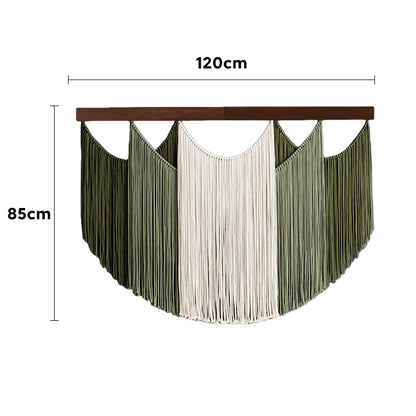 Boho Draped Macrame Fiber Art Decor