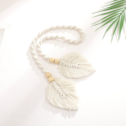 Macrame Curtain Tieback for Boho Curtain Tiebacks
