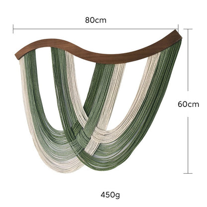 The Flow Wall Hanging – Cotton Macrame Wave Art