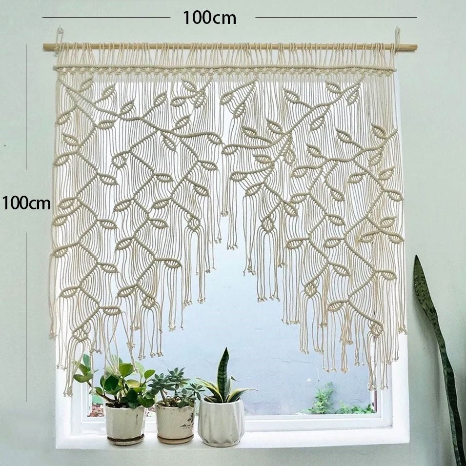 Macrame Curtain for Boho Room Divider