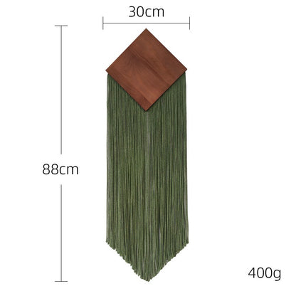Diamond Drop - Geometric Minimalist Macrame Wall Hanging