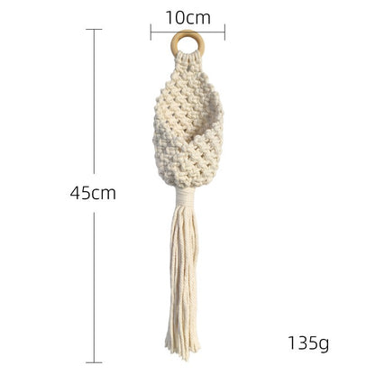 Macrame Teardrop Hanging Net Pocket
