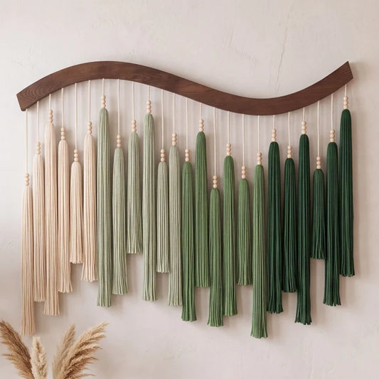 Wall Art Macrame Wood Boho Wall Decor