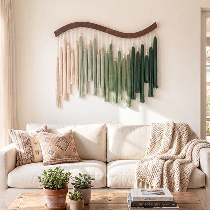 Wall Art Macrame Wood Boho Wall Decor